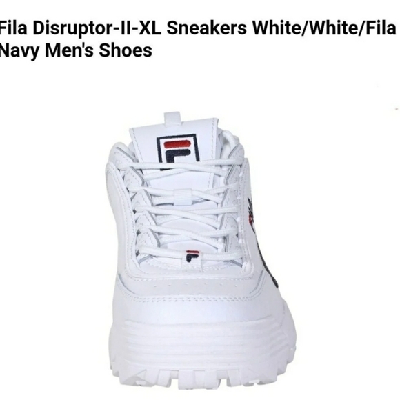 Fila Disruptor-II-XL Sneakers White/White/Fila Navy size 7.5 main image 10